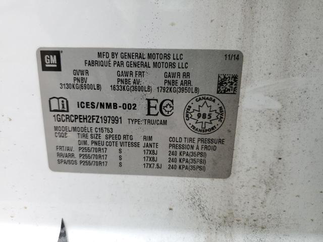2015 CHEVROLET SILVERADO - 1GCRCPEH2FZ197991