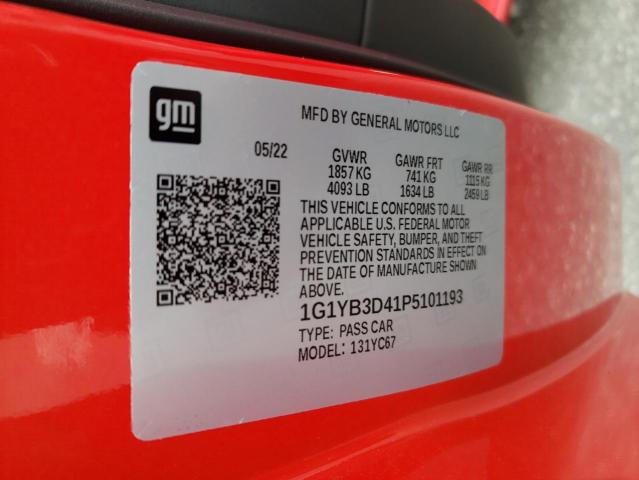 2023 CHEVROLET CORVETTE S 1G1YB3D41P5101193