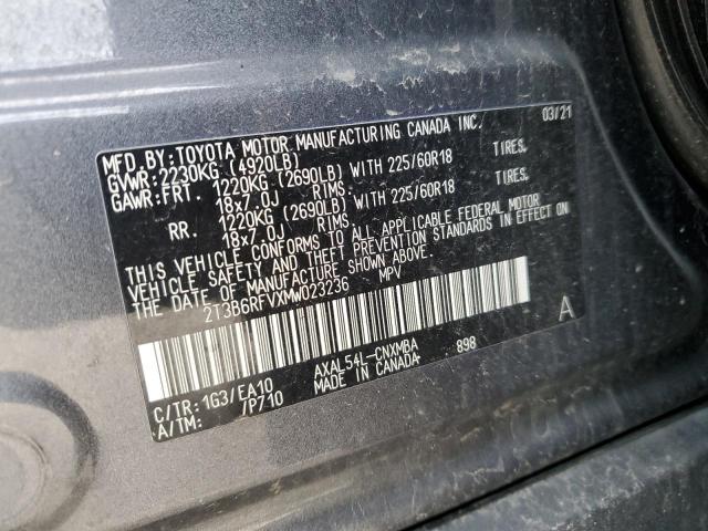 2021 TOYOTA RAV4 XLE P 2T3B6RFVXMW023236