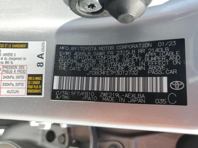 2023 TOYOTA COROLLA LE - JTDBCMFE7P3012732