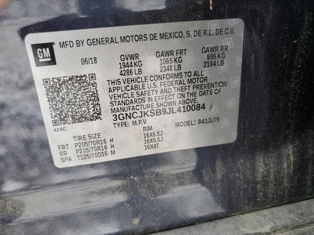 2018 CHEVROLET TRAX LS - 3GNCJKSB9JL410084