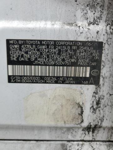 2015 LEXUS IS 350 - JTHCE1D28F5009751