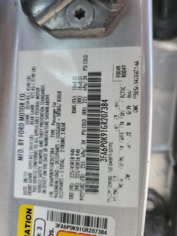 2016 FORD FUSION TIT - 3FA6P0K91GR207384