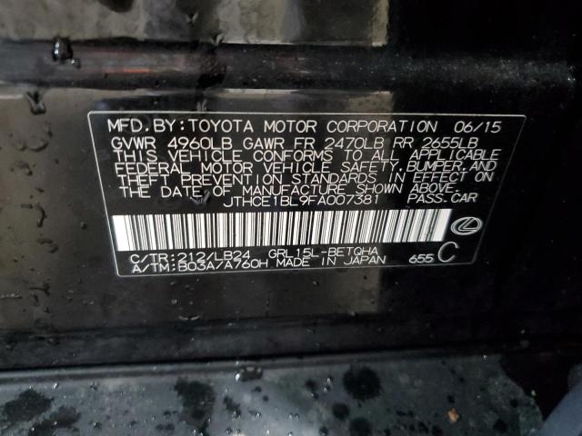 2015 LEXUS GS 350 JTHCE1BL9FA007381