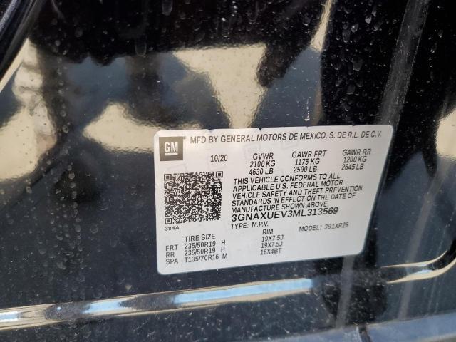 2021 CHEVROLET EQUINOX LT - 3GNAXUEV3ML313569