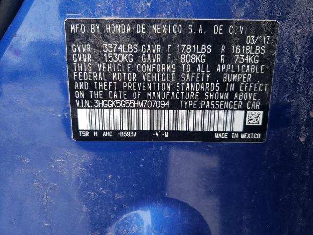 2017 HONDA FIT LX - 3HGGK5G55HM707094