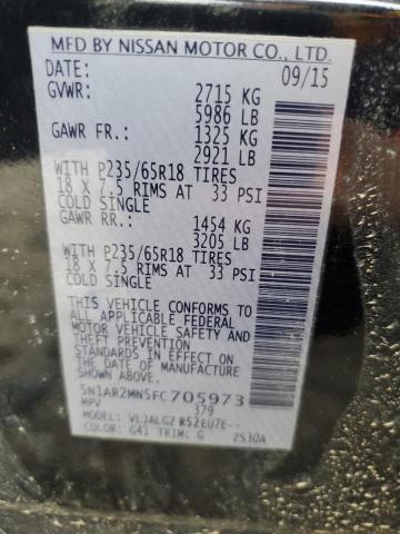 2015 NISSAN PATHFINDER 5N1AR2MN5FC705973