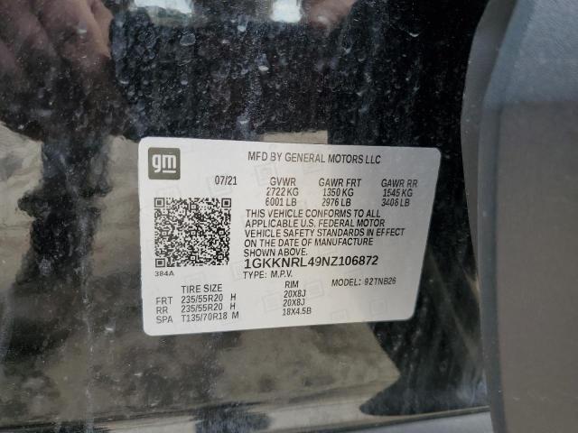 2022 GMC ACADIA SLE - 1GKKNRL49NZ106872