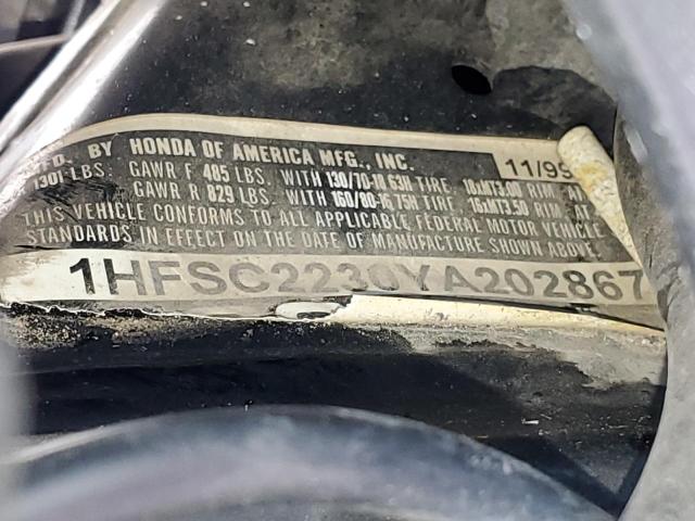 2000 HONDA GL1500 SE1 1HFSC2230YA202867