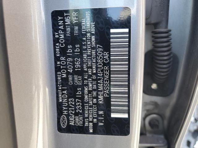 2023 HYUNDAI ELANTRA BL KMHLM4AJ4PU085097