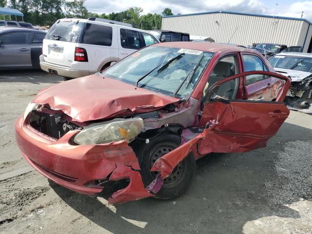 TOYOTA COROLLA CE 2007 red  gas JTDBR32E670104110 photo #1