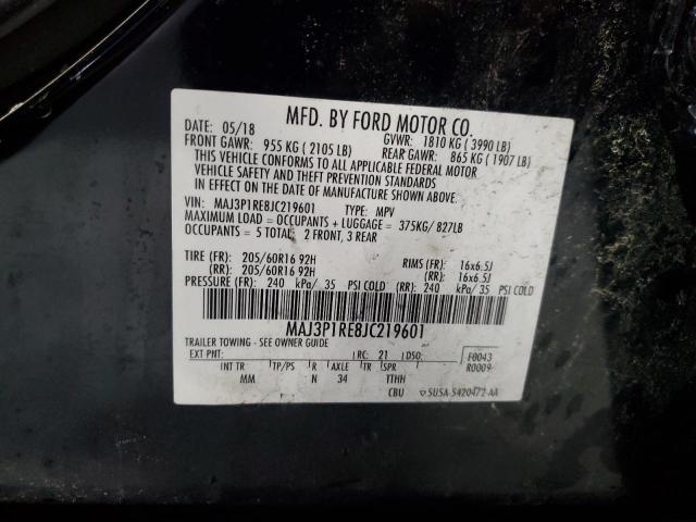 2018 FORD ECOSPORT S - MAJ3P1RE8JC219601