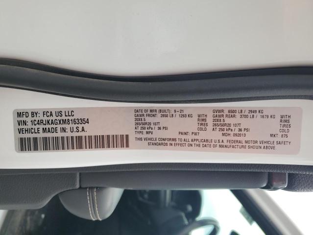 2021 JEEP GRAND CHER 1C4RJKAGXM8163354
