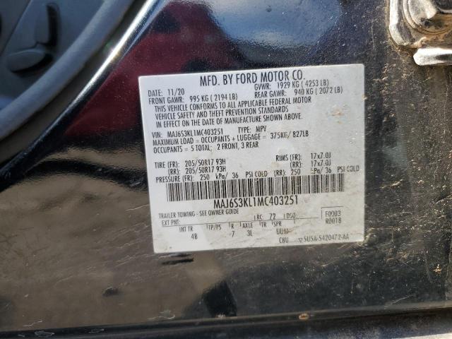 2021 FORD ECOSPORT T MAJ6S3KL1MC403251
