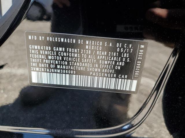 2017 VOLKSWAGEN JETTA S - 3VW2B7AJ6HM386089