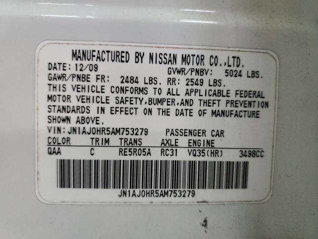 2010 INFINITI EX35 BASE - JN1AJ0HR5AM753279