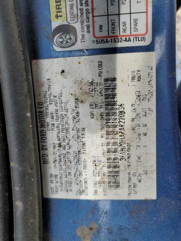 2010 FORD FUSION SE - 3FAHP0HA7AR220836