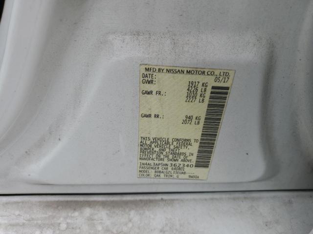2017 NISSAN ALTIMA 2.5 - 1N4AL3AP5HN362340