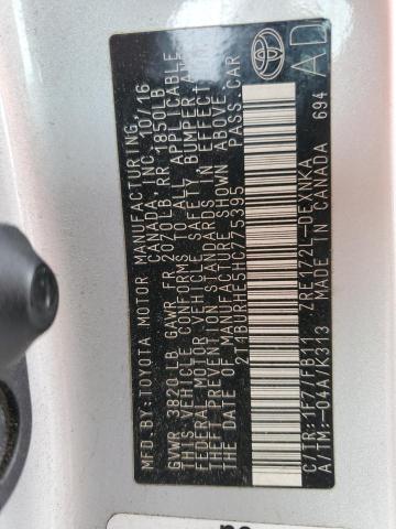 2017 TOYOTA COROLLA L - 2T1BURHE5HC775395