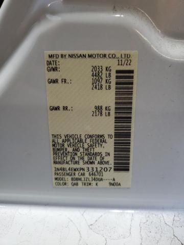 2023 NISSAN ALTIMA SL 1N4BL4EWXPN331207