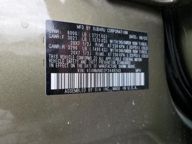 2023 SUBARU ASCENT TOU 4S4WMAWD2P3448243
