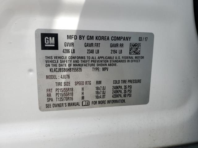 2017 BUICK ENCORE PRE - KL4CJBSB6HB155635