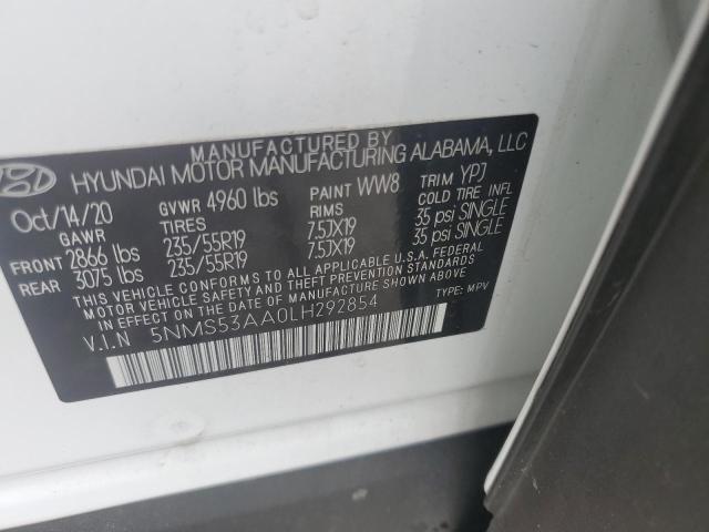 2020 HYUNDAI SANTA FE L - 5NMS53AA0LH292854