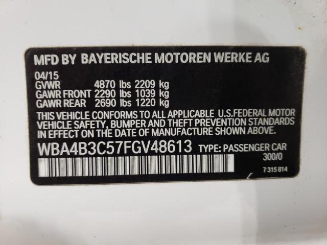 2015 BMW 435 XI GRA WBA4B3C57FGV48613