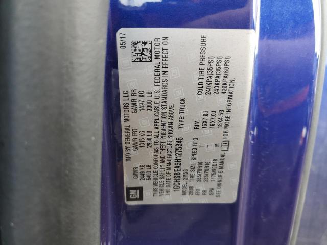 2017 CHEVROLET COLORADO 1GCHSBEA5H1275346