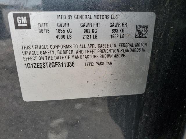 2016 CHEVROLET MALIBU 4D 1G1ZE5ST0GF311036