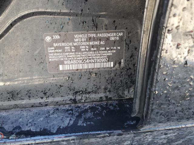 2017 BMW 330 XI - WBA8D9G54HNT90982