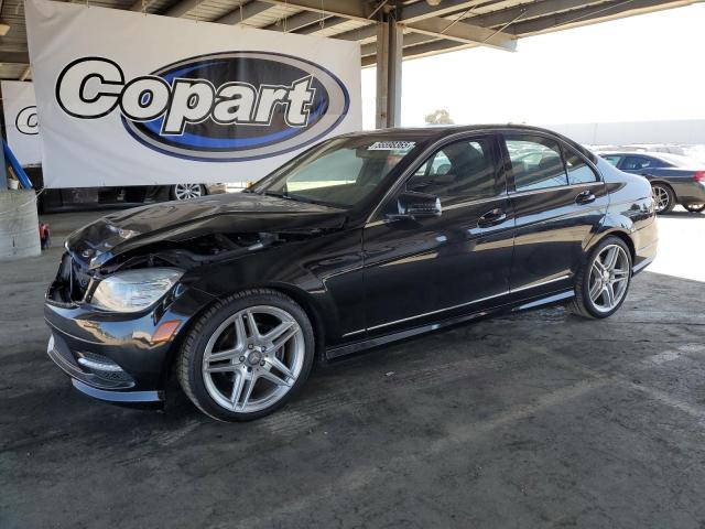 MERCEDES-BENZ C 300 2011 black sedan 4d gas WDDGF5EB5BR147472 photo #1