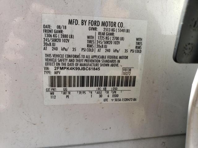 2018 FORD EDGE TITAN - 2FMPK4K99JBC61845