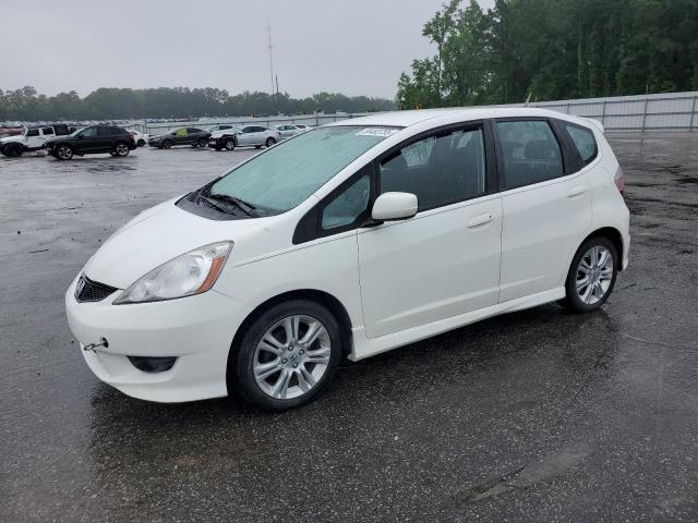 HONDA FIT SPORT 2009 white  gas JHMGE87489C007179 photo #1