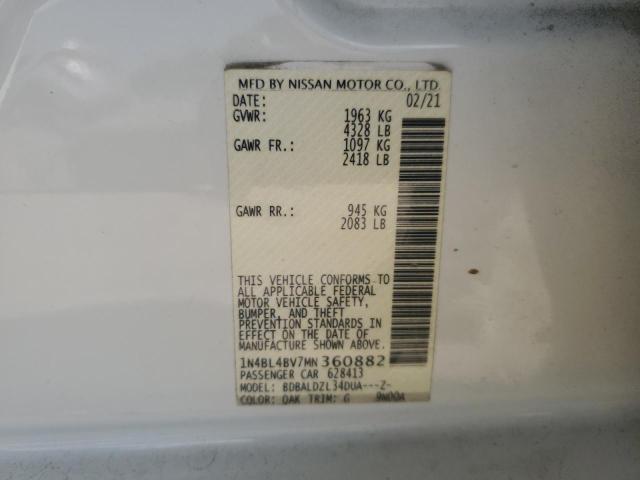 2021 NISSAN ALTIMA S - 1N4BL4BV7MN360882