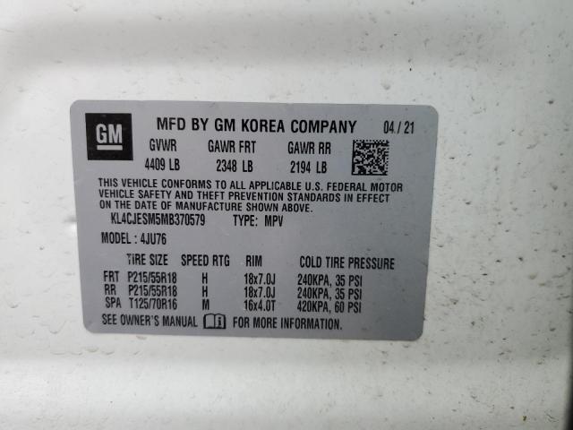 2021 BUICK ENCORE PRE - KL4CJESM5MB370579