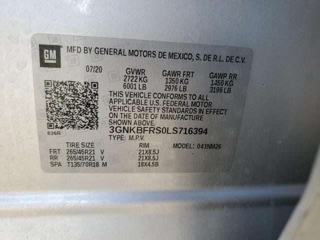 2020 CHEVROLET BLAZER PRE - 3GNKBFRS0LS716394