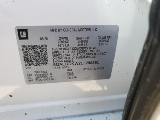 2020 BUICK ENCLAVE AV 5GAERDKW2LJ288351