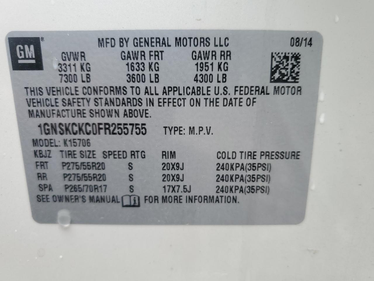 CHEVROLET TAHOE K1500 LTZ