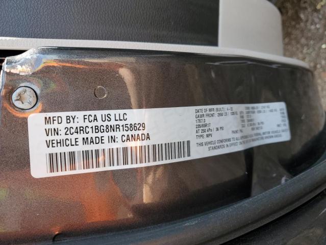 2022 CHRYSLER PACIFICA T 2C4RC1BG8NR158629