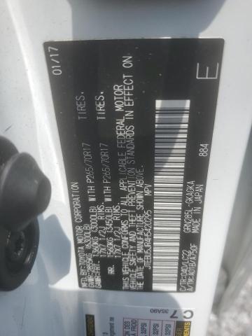 2017 TOYOTA 4RUNNER SR - JTEBU5JR4H5420295