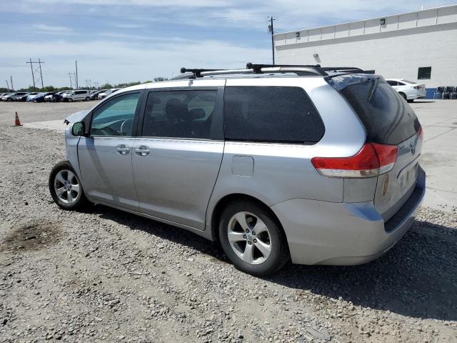TOYOTA SIENNA LE 2011 silver  gas 5TDKK3DC9BS149113 photo #3