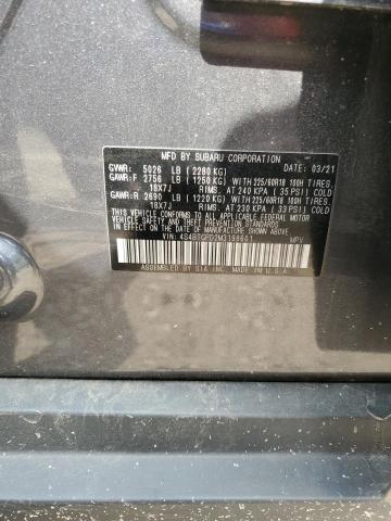 2021 SUBARU OUTBACK TO 4S4BTGPD2M3198601