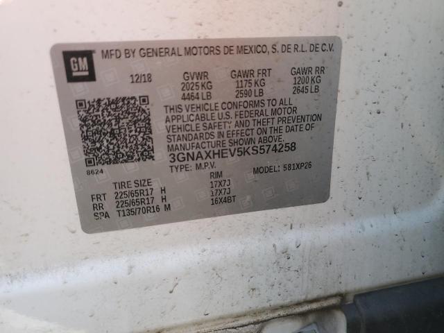 2019 CHEVROLET EQUINOX LS - 3GNAXHEV5KS574258