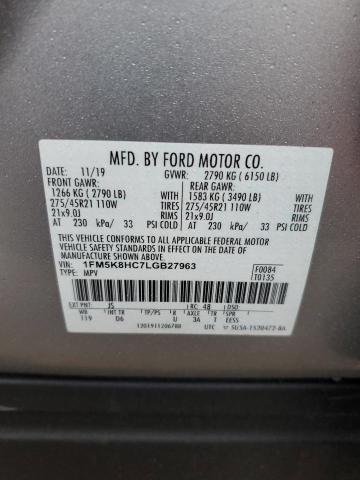2020 FORD EXPLORER P - 1FM5K8HC7LGB27963