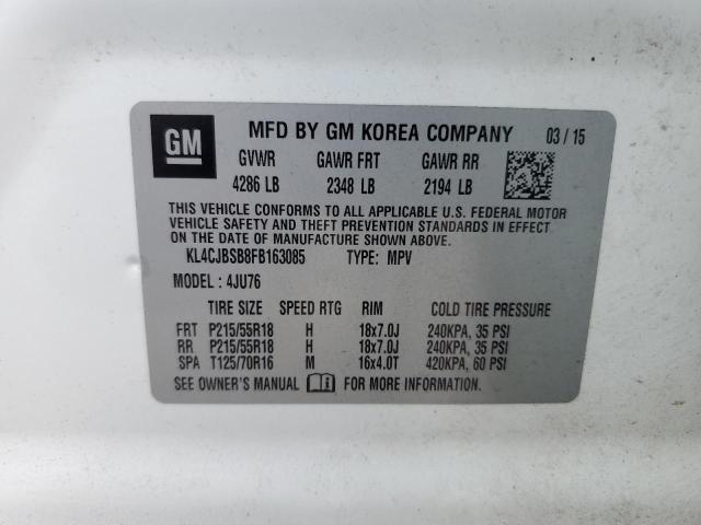 2015 BUICK ENCORE CON - KL4CJBSB8FB163085