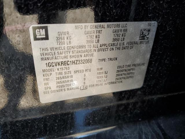 2017 CHEVROLET SILVERADO - 1GCVKREC1HZ332060