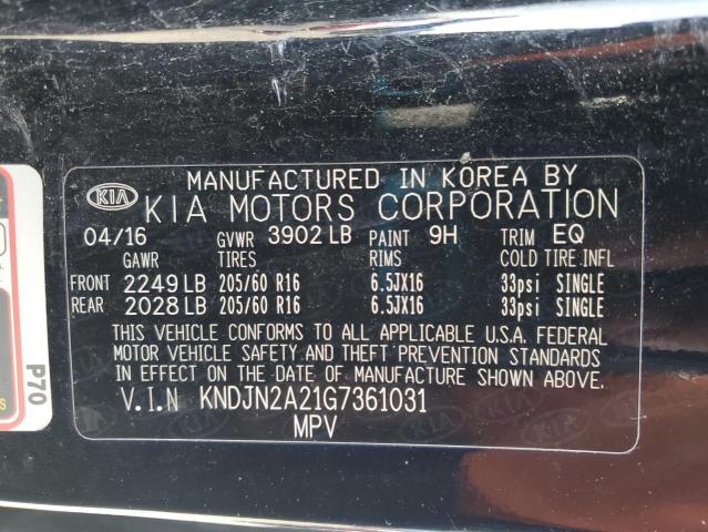 2016 KIA SOUL - KNDJN2A21G7361031
