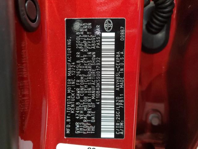 2025 TOYOTA CAMRY XSE 4T1DBADK5SU017932