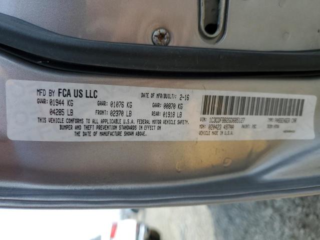 2016 DODGE DART SXT 1C3CDFBB2GD685127